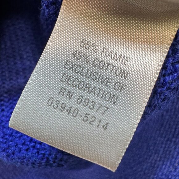 Christopher & Banks Women Cardigan Sweater Medium Blue Snowman Holiday Button Up - Picture 3 of 10